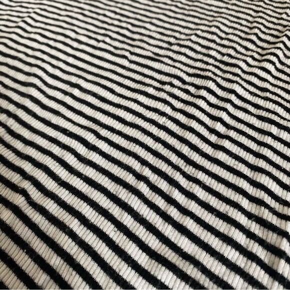 Garage Black and White Stripe Mock Neck Dress Size Large - Picture 5 of 6